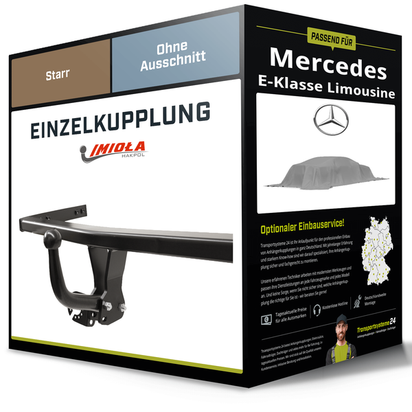 Starre AnhäNgerkupplung für Mercedes E-Klasse Limousine 95- W210 Imiola Hak-Pol-image