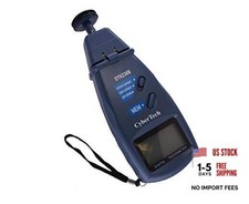 3 in 1 Tri-Mode Contact and Laser Non-Contact RPM Tach Digital Photo