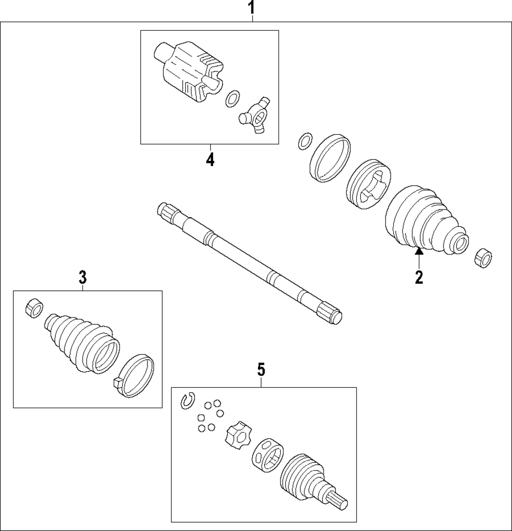 かめ Genuine GM Front Wheel Drive Shaft Constant Velocity Joint