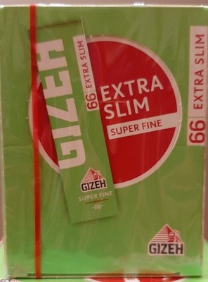 1 x Gizeh Super Fine Extra Slim Zigarettenpapier 50 Heftchen à 66 Blättchen