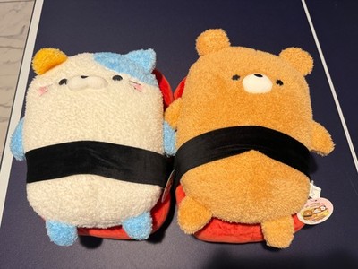 NWT 14'' Takashoji Cat Tuna Sushi Plush - Round 1 ( 2 pcs)