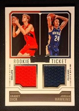2023-24 Panini Contenders - Rookie Ticket Dual Swatches Jordan Hawkins, (RC)