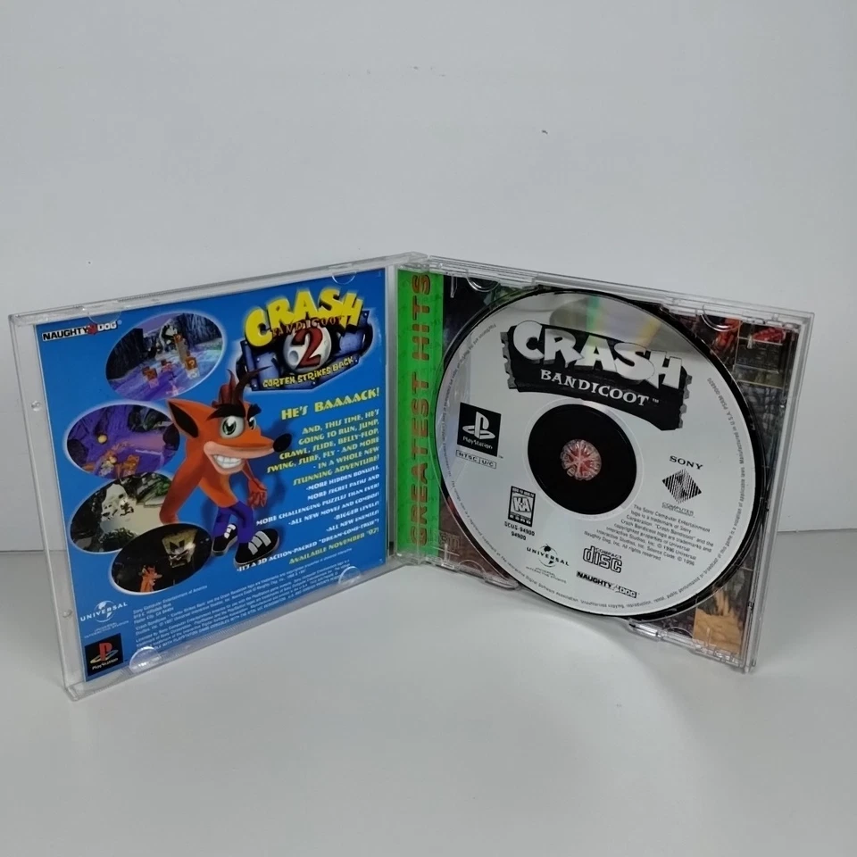 Crash Bandicoot (PlayStation 1, 1996) CIB - Tested  - Image 3 of 4