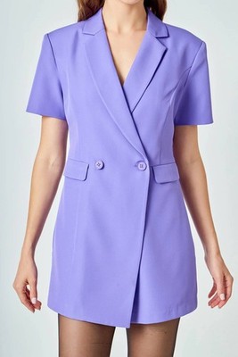 Endless Rose Short Sleeve Blazer Romper Size L