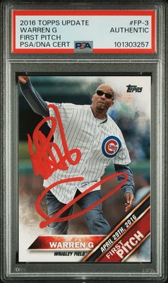 2016 Topps Update #FP-3 Warren G Signed Autographed PSA/DNA Authenticated