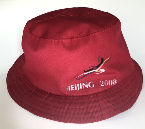 Beijing 2008 Olympics Red Bucket Hat 