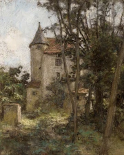 Gothic Castle 1800s Painting Reproudction Giclee Print on Fine Art Paper