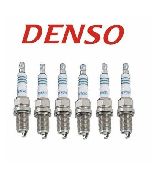 Set of 6 Spark Plugs Iridium Power Denso For Acura Audi Buick BMW Cadillac Chevy