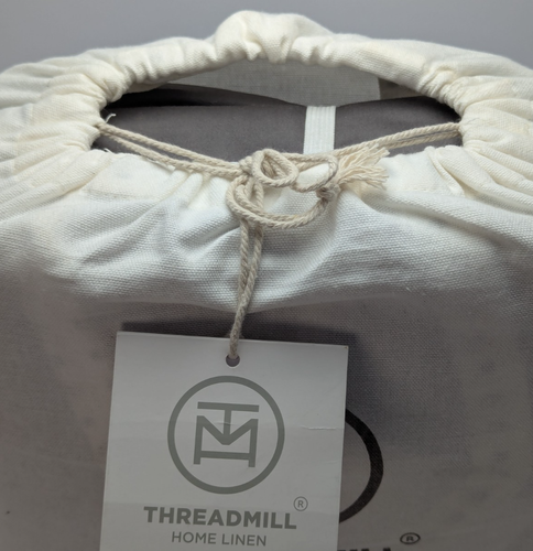 NUEVO Threadmill Luxury 800 Hilos 100% Algodón Sábanas KING Gris Oscuro Satén - Imagen 12 de 12