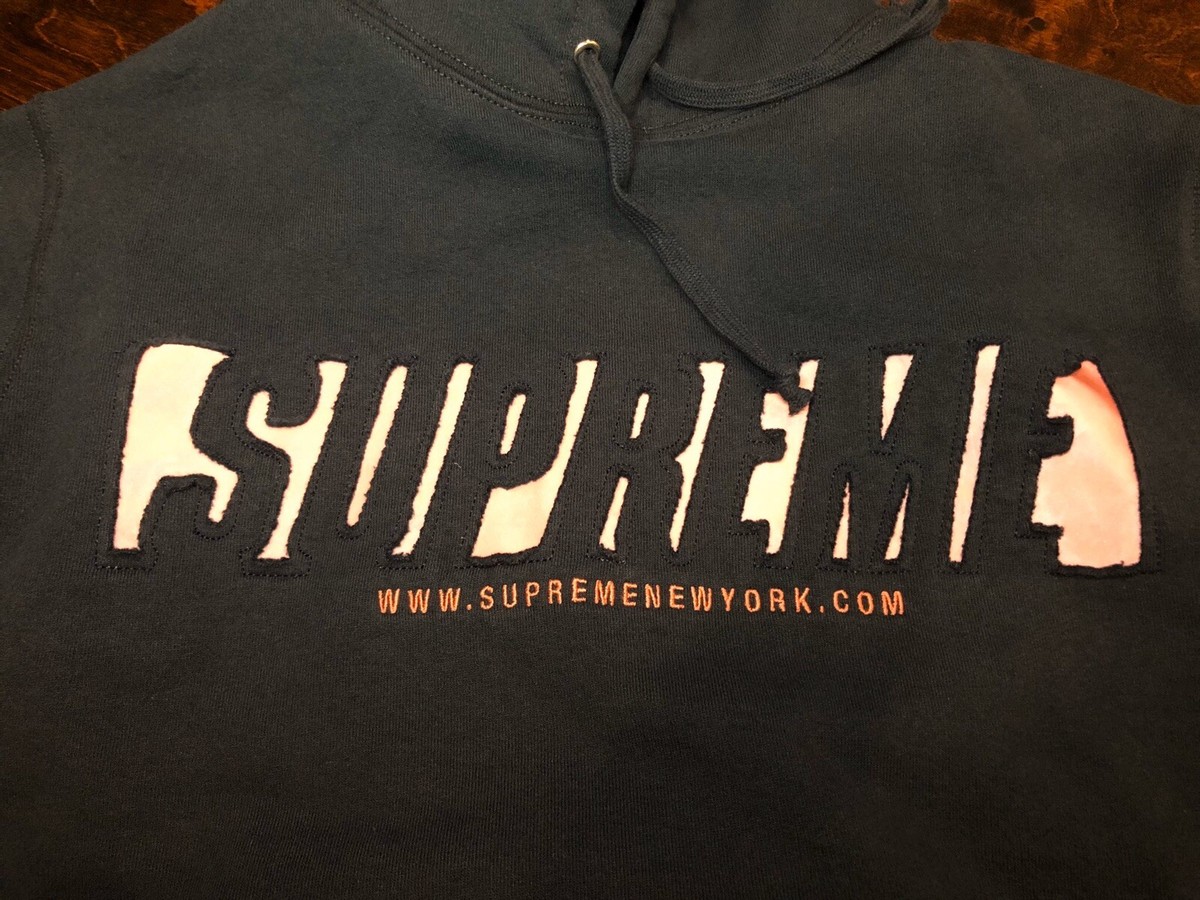 supreme reflective cutout hoodie