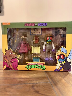 SPLINTER VS BAXTER TMNT 2 PACK NECA TARGET EXCLUSIVE In Hand NEW