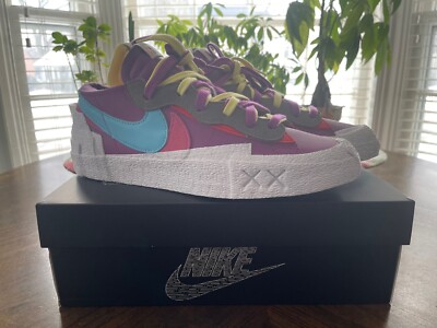 SZ 10 - Sacai x Kaws Blazer Low: Purple Dusk - DM7901-500