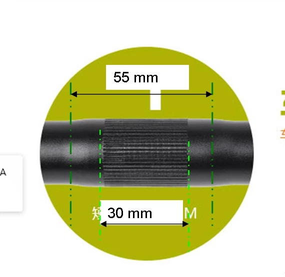 Ergo Alu Rennrad Lenker Road race Lenker 420mm 25,4 mm Schwarz Silber 302g - Bild 4 von 4