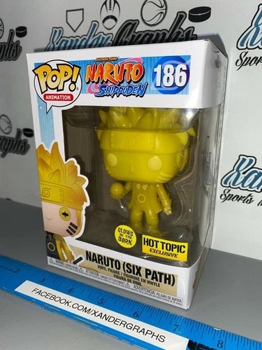 NARUTO SIX PATH SHIPPUDEN #186 HOT TOPIC GITD VAULTED FUNKO POP VINYL ANIMATION