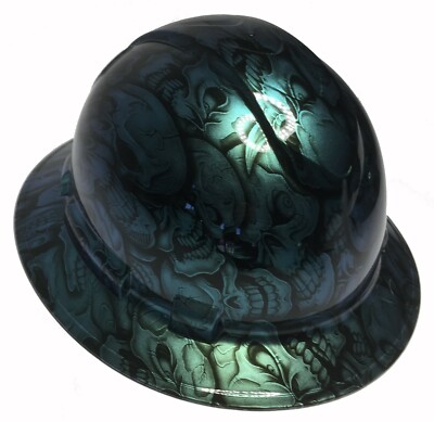 Hydro Dipped Hard Hat Ridgeline FB Custom Blue Green Chameleon