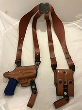 Premium Leather Shoulder Holster for  GLOCK 48    (# 9048)