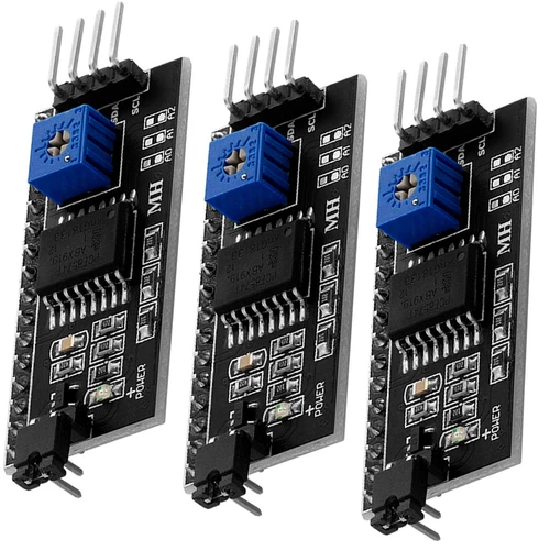 3 x I2C Serial Adapter Board Modul Schnittstelle für LCD Display 1602 und 2004 k