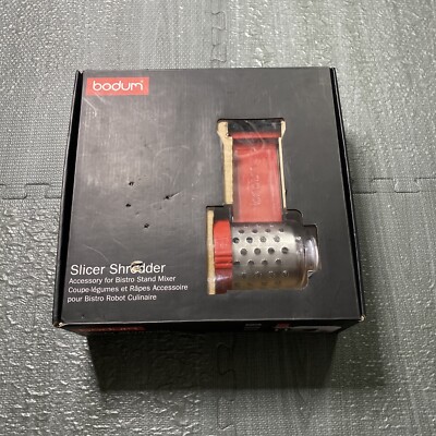 Bodum Bistro Stand Mixer Slicer Shredder Accessory For Red Slicer Fine Grater