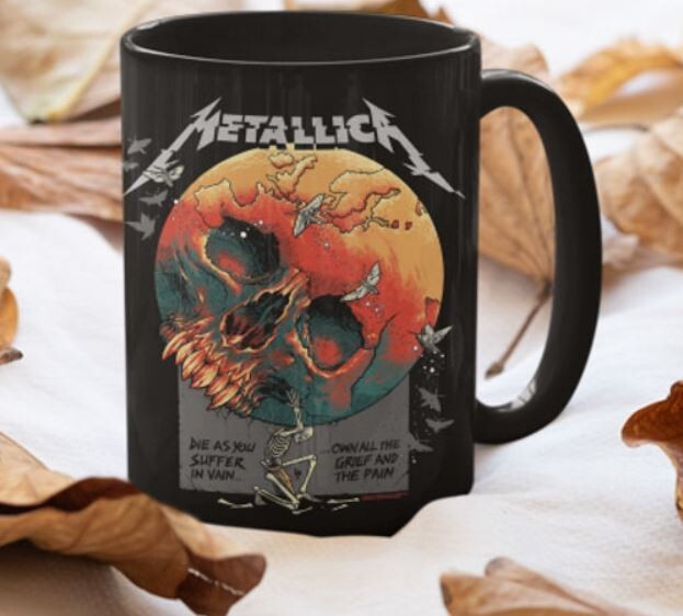 Metallica Skeleton M72 World Tour Skull Rock Music Coffee Mug 11oz 15oz