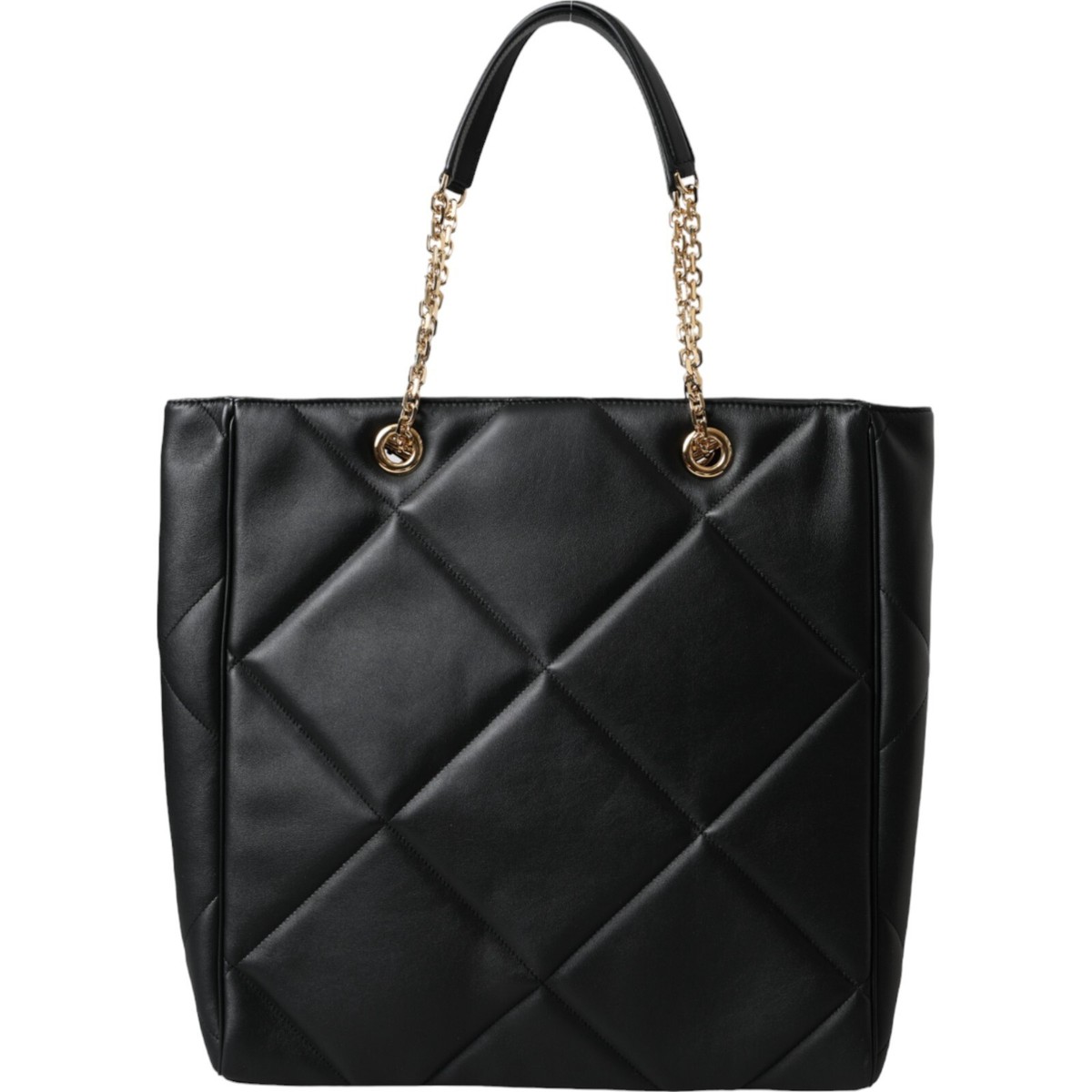 【VIP価格】DOLCE & GABBANA Black JUNGLE Quilted Tote DOLCE & GABBANA Bag Black Leather JUNGLE Quilted Shopping