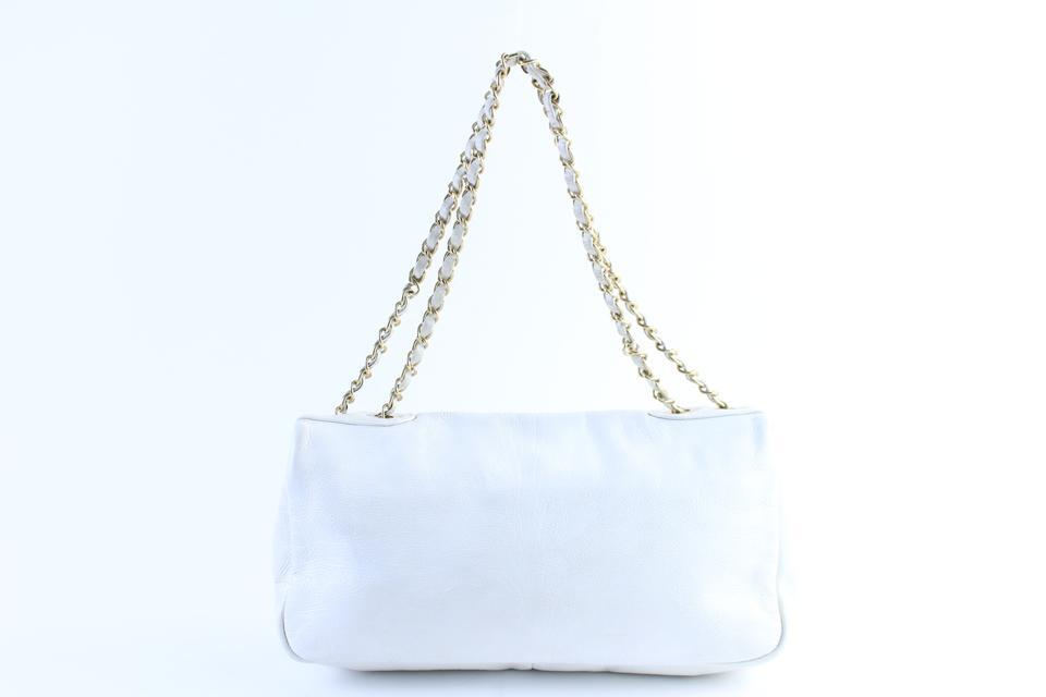Chanel Jumbo White CC Logo Mosaic Chain Flap 228805a | eBay Chanel Jumbo White CC Logo Mosaic Chain Flap 228805a | eBay