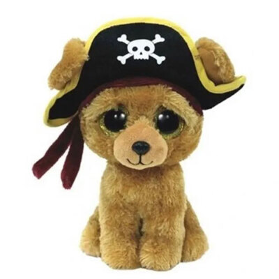 TY Beanie Boos - ROWAN the Pirate Puppy Dog (Glitter Eyes) (6 inch) - MWMTs