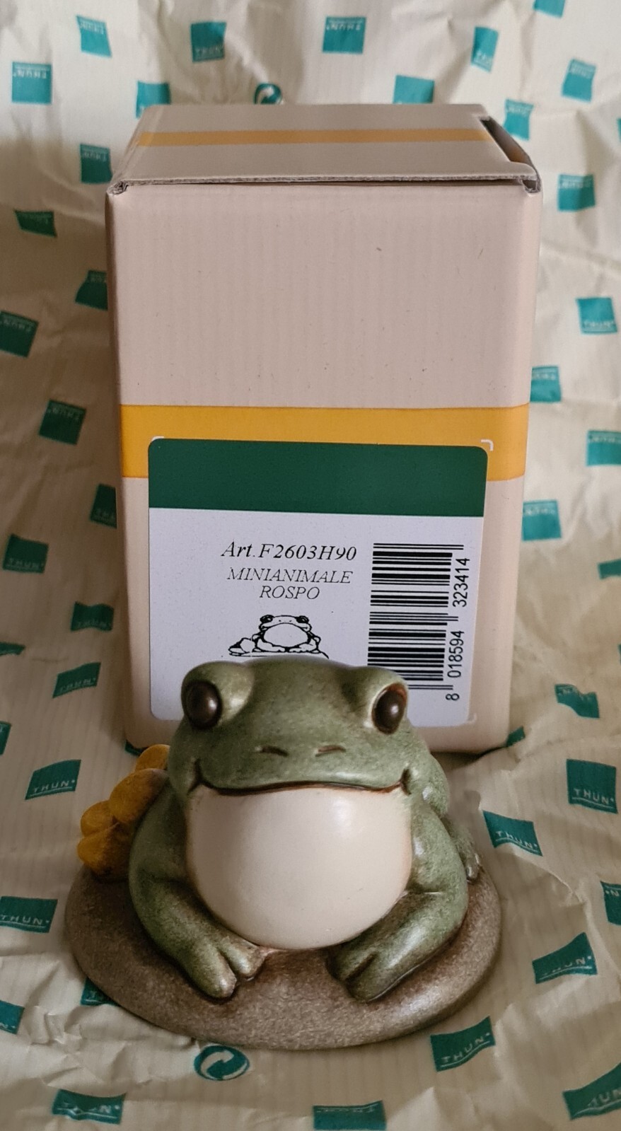 THUN -  Mini Animale Rospo - NUOVO CON SCATOLA...MAI ESPOSTO!!