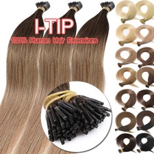Ombre Stick I-Tip Real Remy Human Hair Extensions Micro Loop Ring Bead Tip