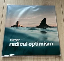 Dua Lipa Signed Insert Radical Optimism Vinyl Split Blue White Exclusive Deluxe