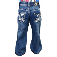 Toddler girl's Cowgirl Hardware TWIN PEAKS & HORSE POCKET WESTERN JEANS 6 SIZES!