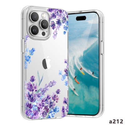 Gorgeous Flowers Phone Case For iPhone 16 Pro Max 15 Plus 14 13 12 Clear Cover