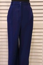 Vintage Carlisle Women  s Wool Blue Pants Sz 12