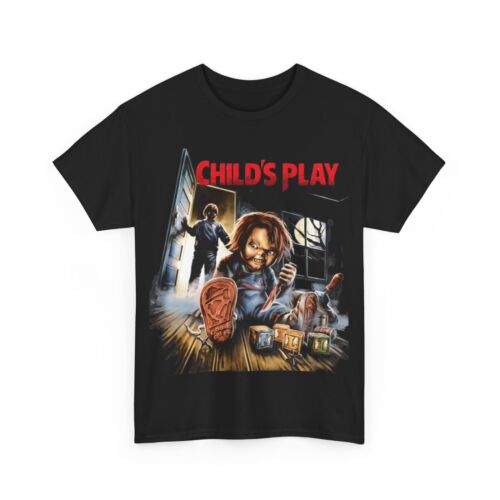 Child’s Play Movie Chucky Horror T Shirt Unisex Heavy Cotton Tee - Picture 2 of 157