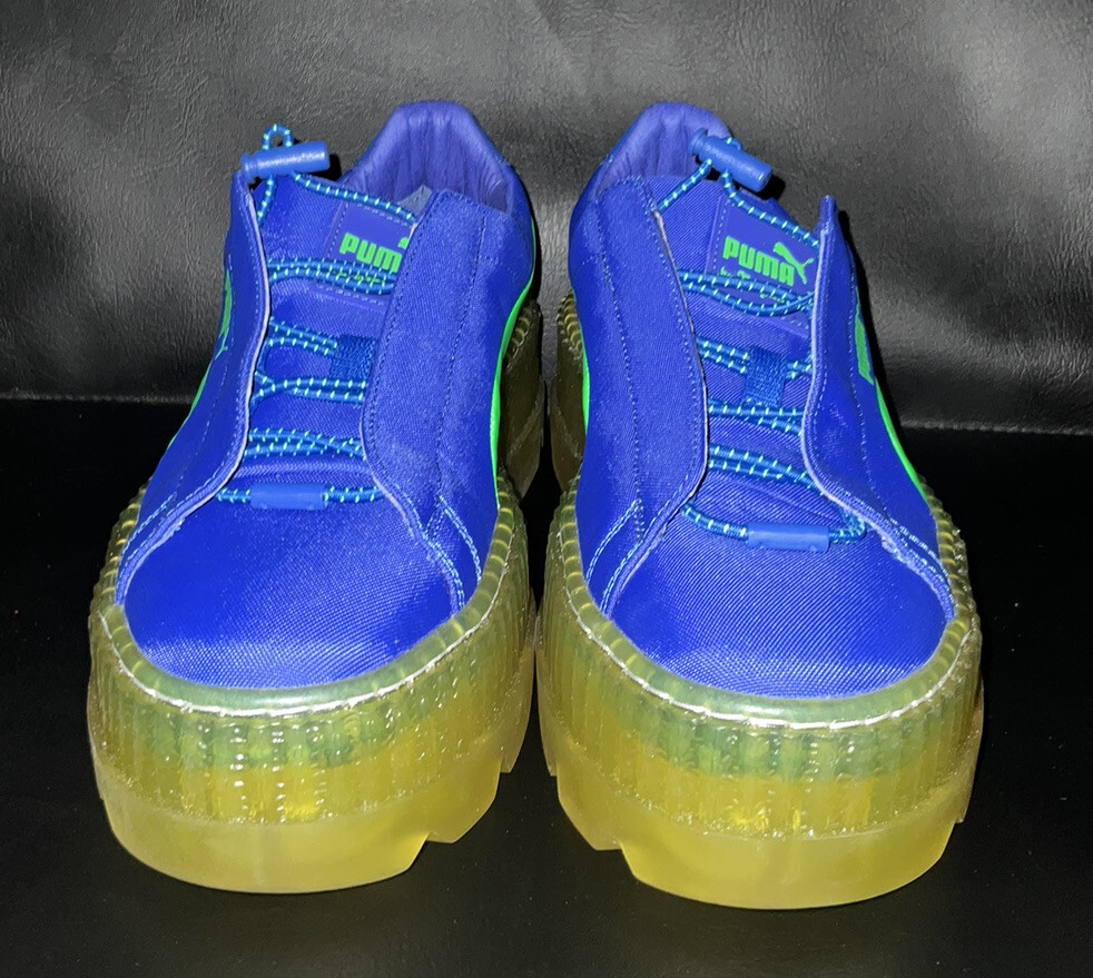 Rare Puma By Rihanna Cleated Creeper Surf Fenty Blue Green Rare Puma By Rihanna Cleated Creeper Surf Fenty Blue Green