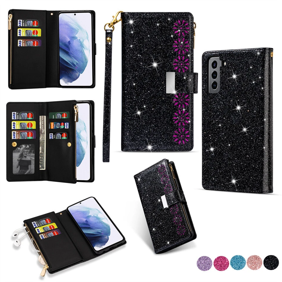 Hülle für Samsung Galaxy Leder Magnet Handy Tasche Schutz Flip Case Etui Wallet