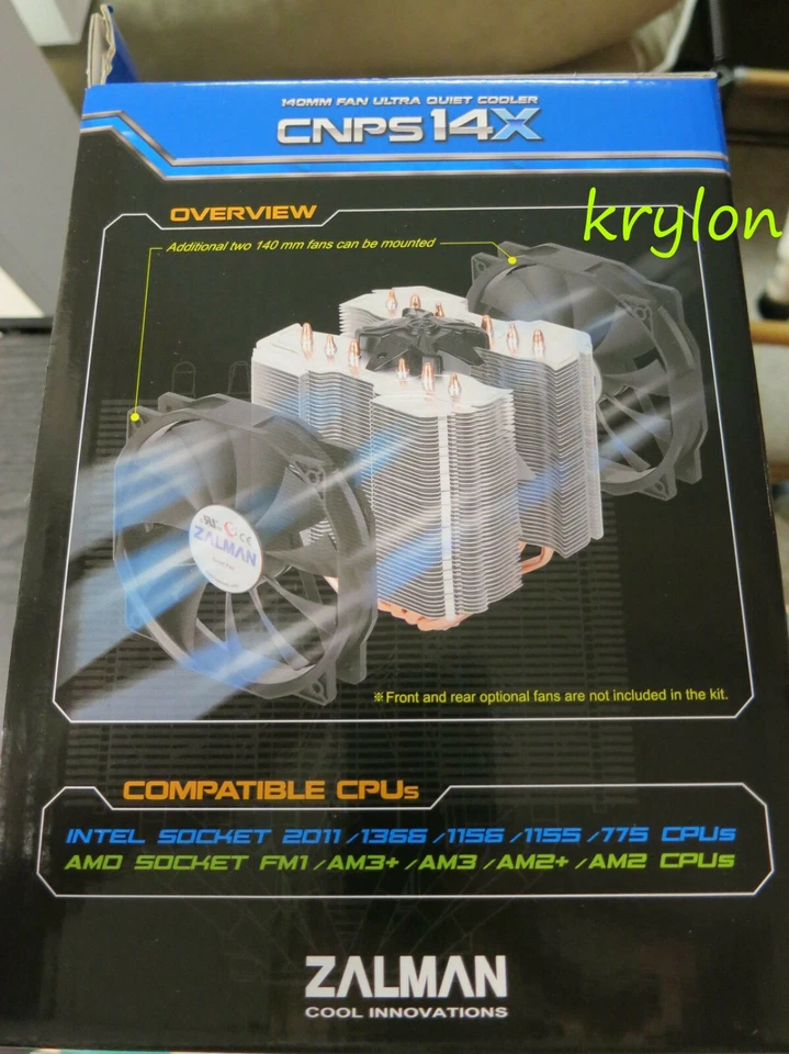 NEW RETAIL BOX Zalman 140mm Desktop Cooling Fan & Heatsink Assembly CNPS 14X PWM - Image 2 of 4