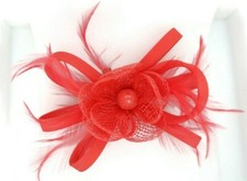 Fascinator Flower -Coral Orange / fascinator hat /derby hat /Tea party headwear