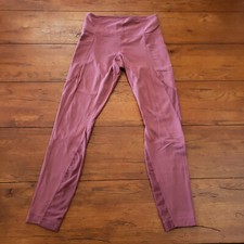 Athleta Womens Small Leggings 24" Mesh Panels Yoga Pants Running Gym Workout S