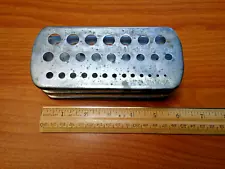 Oxwall Metal Drill Bit Holder 29-Hole Organizer Tool Vintage Made in Japan