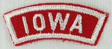 Iowa Strip RWS Red & White Shoulder Strip [QR1818]