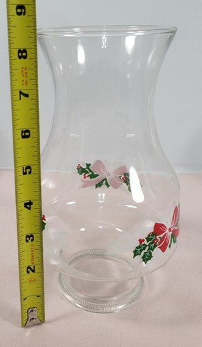 Vintage ftda 1985 Chimney 3" with red bow and Holly berries Christmas Accents - Picture 7 of 9