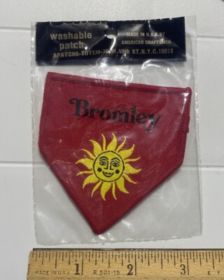 NIP Ski Bromley Mountain Resort Vermont Skiing Area Souvenir Woven Patch USA