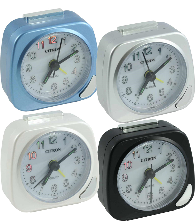 Travel Alarm Clock Silent Sweep luminous Hands Snooze/Light 12 MONTHS WARRANTY eBay