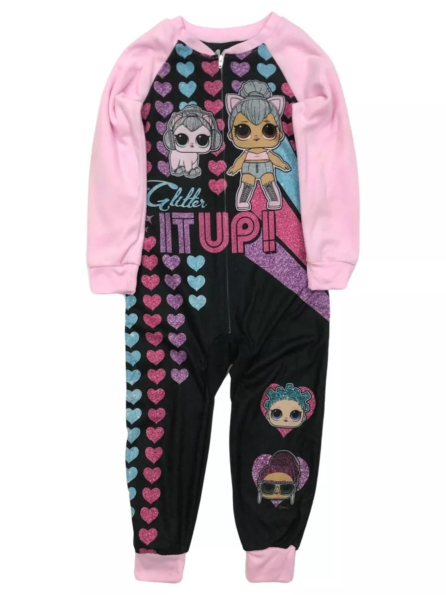 LOL Surprise Girls Glitter It Up Blanket Sleeper Union Suit