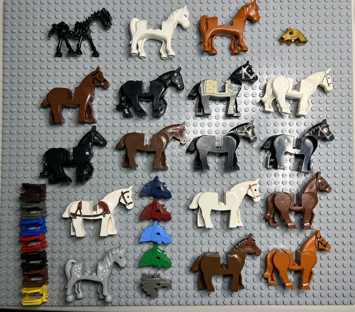 Figurine Compatible Lego Cheval de combat - Enjouet