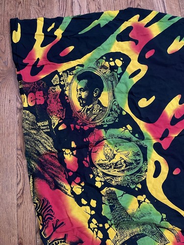 Vintage 2000s Bob Marley Banner Multicolor Colorful - Picture 6 of 7