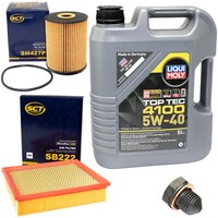 MotoröL Filter Set 5W40 5Liter + ÖLablassschraube FüR Audi A4 Avant Cabrio B5