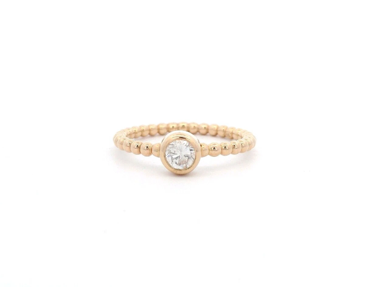 Bague Ancienne Or Jaune 18 Carats Avec Perle Et Diamants - Taille 54 - Occasion France