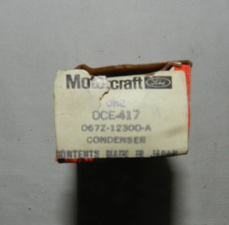 MOTORCRAFT 1975-77 COURIER / MAZDA 808 CON condensador de distancia de 1,6 L DCE-417 D67Z12300A Foto 2 de 3
