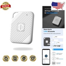 PasswordPocket 8MB Bluetooth Drive 1000 Credentials Autofill Internet-Free White